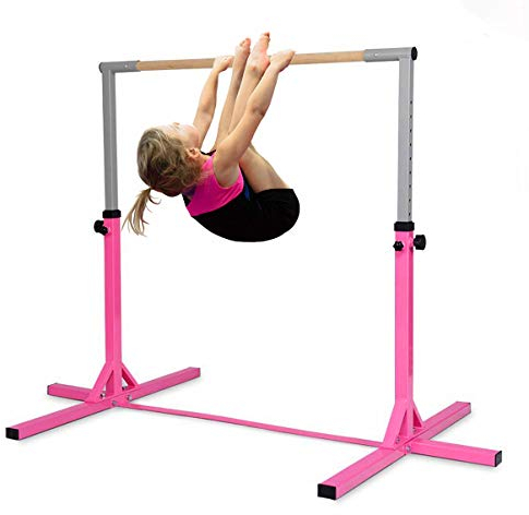 Saiao Gymnastikstange aus Stahl, höhenverstellbar Gymnastik Turnreck Turnstangen Kletterstange Reckstange