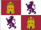BANDERA DE CASTILLA Y LEON. CALIDAD RASO PREMIUM. TAMAÑO GRANDE 150X90 CM. COLOR INTENSO.