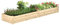 Outsunny Carré Potager de Jardin dim. 244 x 61,5 x 27 cm Feutre de Drainage, séparation Inclus Bois de Sapin