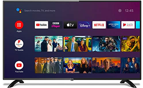 Cello Google 43” Smart Android TV 4K Ultra HD with Freeview Play, Google Assistant, Google Chromecast, Disney+, Netflix, Prime Video, Apple TV+, BBC iPlayer Made in the UK