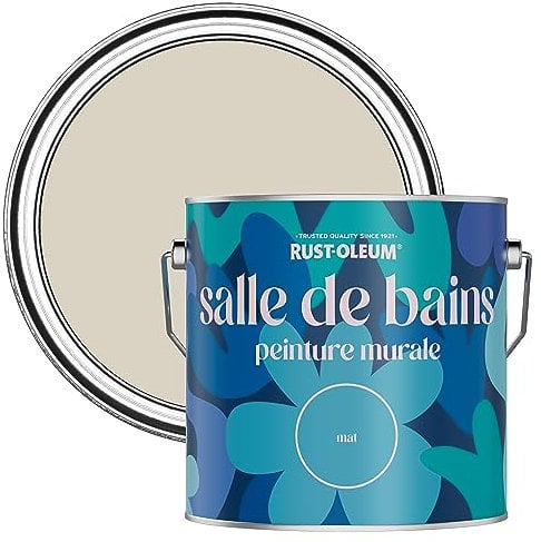 Rust-Oleum Neutral Water-Resistant Bathroom Wall & Ceiling Paint - Hessian 2.5L