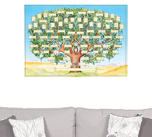 Joyivike Diagramme d'arbre généalogique à remplir,Affiche généalogie - 40x60cm / 15.75x23.62inch Arbre généalogique Généalogie, Cadeaux pour Que Les Enfants connaissent Leur Famille