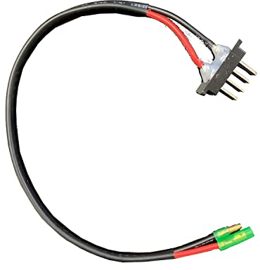 windmeile | E-Bike Batterie Kabel, 4-Pin auf 2-poligen Bullet Stecker, Akkuanschluss, 22cm