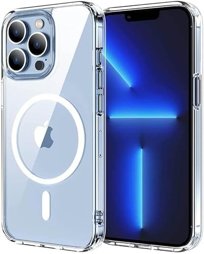 ZCSK Magnetic Mag-Safe iPhone 12 Pro Max 6.7 Inch Case Clear TPU Transparent with Shock Absorption Proof Anti Scratch Resistant Bumper Protective Crystal Cover to Protect for iPhone 12 Pro Max