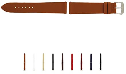 SELVA Uhrenarmband, 14-24 mm, Leder, zum Wechseln, Ersatzarmband für Smartwatch, Made in Germany