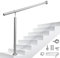 Ikodm Edelstahl Treppengeländer 160cm Handlauf Geländer für Treppen Garten Hauseingang 42mm Wandhandlauf Seitliche Montage Winkel Einstellbar Drinnen und Draußen, mit Zubehör, GOL-8402-M1c