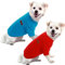 HuaLiSiJi Hundepullover Fleece Kleine Hunde Hoodie Chihuahua Kleidung Hundepullover Chihuahua Hunde Sweatshirt, Warm und Leicht, mit Einer Weichen Textur, Leicht zu Tragen (S, Rot+Blau)