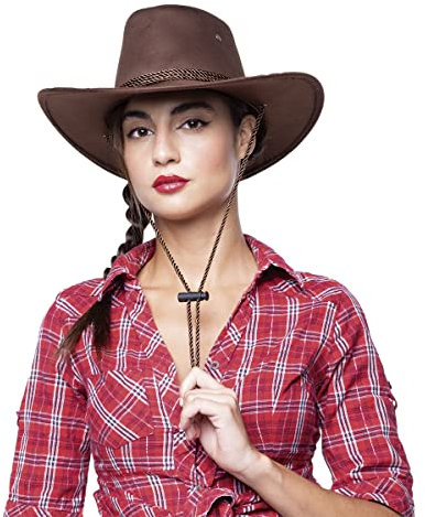 Rubies Sheriff brauner Erwachsenenhut, Cowbow oder Cowgirl Hut mit Sheriff Platte auf der Vorderseite, Original, ideal für Halloween, Weihnachten, Karneval und Geburtstag.