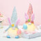 2 Stück Ostern Wichtel,Osterdeko Wichtel Handgemachte Plüsch Mit Led-licht,Ostern Wichtel Beleuchtet,Handgemachte Esichtslose Plüsch Puppen,Ostern Deko Hasen Wichtel,Ostern Tischdekoration Deko (B)