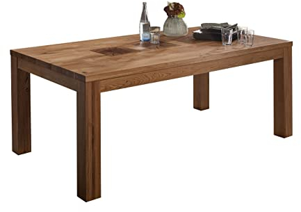 möbelando Esstisch WZ-0315 aus Wildeiche in Natur geölt. Abmessungen (BxHxT) 180x76x90 cm