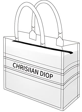 DGAZ Taschenformer Einsatz, Tasche Shaper Einsatz für Dior Book Tote Mini/S/M/L, Satin Tascheneinsatz für Damen Handtasche (Weiß, Small)