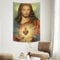 Conank Jesus Tapisserie Gott Tapisserie Heilige Wand Herz Kunst Jesus Leinwand Dekoration für Wohnzimmer Schlafzimmer Heimdekoration 101,6 x 61 cm