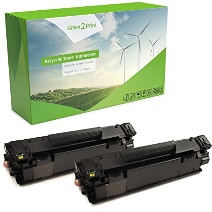 Green2Print Toner Doppelpack, 2 Kartuschen 2X 2100 Seiten ersetzt HP CE278A, 78A passend für HP LaserJet Pro M1536DFN, P1566, P1606DN