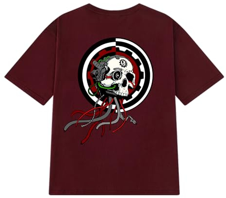 Starforged Angron Daemon Primarch Khorne Warhammer 40K Chaos Space Marines T-Shirt Kleidung, Rot/Ausflug, einfarbig (Getaway Solids), XL