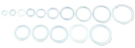 Weißer O-Ring CS 1,5/2,0/2,4/3,1 mm Silikon-Dichtung, O-Ringe, hitzebeständige Dichtung, wasserdichte Unterlegscheibe (Size : 2.0mm (250pcs))