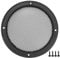 X AUTOHAUX 5 Car Speaker Grills Cover Mesh Round with Screws Black - 1 Pcs