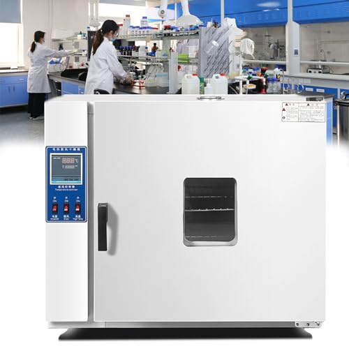 RayGenius Four De Laboratoire MéCanique à Convection (RT+5-300°C), éTuve De Laboratoire à Air Pulsé 600 Watts, Thermostatique|Affichage NuméRique, pour Planches Et Flacons, 202-0s,202-0S