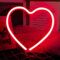Rotes Herz Neon Zeichen, LED-Licht 3-AA batteriebetriebene oder USB betriebene Dekorationen Lampe, für Mädchen Zimmer Schlafsaal Hochzeit Jubiläum Valentinstag Muttertag Geburtstagsparty Home Decor
