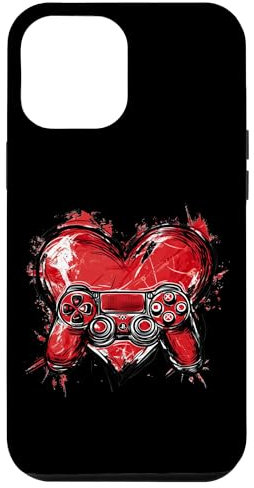 Carcasa para iPhone 15 Pro Max Joystick Love: Juego de consola Día de San Valentín