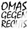 Spreadshirt Omas Gegen Rechts Anti Rassismus Sticker, max. 10x10 cm, 10 x 10 cm, Transparent glänzend