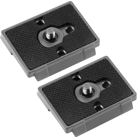 Tiardey Schnellwechselplatte, 1/4-Zoll-Schraube, kompatibel mit Manfrotto 200PL-14 Kamerastativkopf (2 Stück)