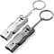 USYSGT 2 Pièces Sifflet de Signal Sifflet Métal Haute Décibel Sifflet d'urgence de Survie en Plein Air en Acier Inoxydable Sifflet Extérieur avec Porte-clés pour Camping, Randonnée, Arbitre…