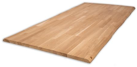 LUMBERLAND Tischplatte Eiche Massiv Baumkante (80 x 140 cm, Eiche, naturbelassen)