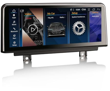 Erisin 10,25 8-Core DGB+64GB Android 14 Radio Coche Bluetooth GPS Navegador para BMW Serie 3 F30 F31 F34 M3 F80 Serie 4 F32 F33 F36 F82 Sistema NBT CarPlay Android Auto WiFi Dab+ DVR USB DSP Canbus