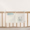 Babybett Aufbewahrungstasche aus 100% Baumwolle Musselin, für das Beistellbett, Babybett, Kinderbett. Ideal zum Verstauen von Windeln, Schnullern (Elephant Cream)
