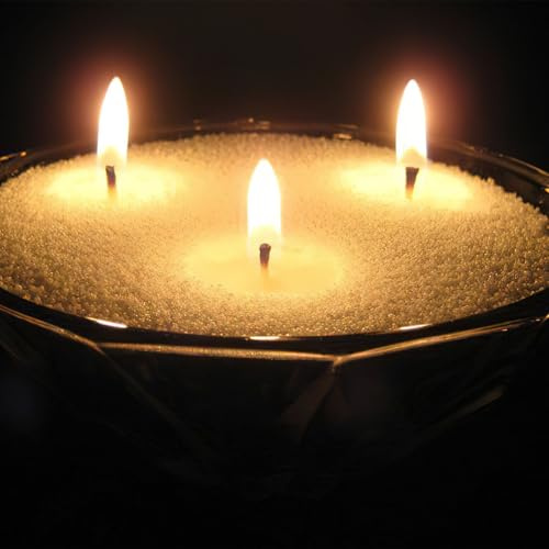 Kerzensand 500g, Pearled Candle,Wachsperlen wachsgranulat, Sandkerzen, Kerzengranulat, Perlmuttkerzen, DIY Kerzenwachspulver für Wachskerze Selber Machen, Kerzenwachs für Alle Größen Geschenkset
