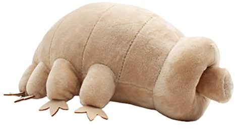 Gonetre Wasserbär-Kuscheltier, Stofftier-Plüschtier, Tiefsee-Mikrobensimulation, Plüschtier für Mädchen und ab 3 Jahren, Weihnachtsgeburtstag, Meeresleben-Fans, 25 cm Kurzer Plüsch, Blau