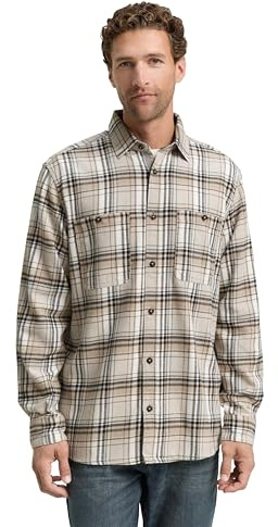 TOM TAILOR Herren 1047337 Comfort Fit Flanell-Hemd mit Karomuster