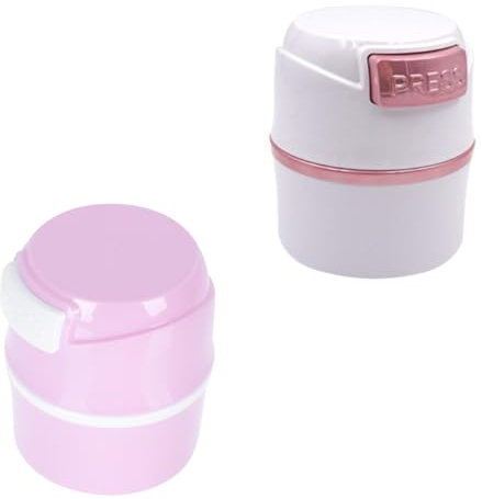 FOMIYES Lot De 2 Pots De Rangement Pour Colle À Cils Duo Lash Boîte De Colle À Cils Déshumidification Outil De Maquillage