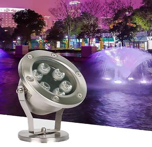 THEGA Luces De Paisaje Submarino - 12V Foco LED Piscina, Luces LED Subacuáticas para Estanques, Foco LED Resistente Al Agua IP68, Luz De Paisaje Ajustable De 180 °, para Jardín, Fuente(Green,36W)