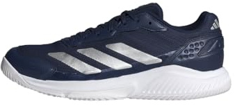 adidas Men's Courtquick Mens Padel Shoes, Dark Blue/Silver met./FTWR White, 8.5 UK