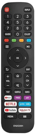 Ersatz-Fernbedienung Hisense EN2G30H für Hisense VIDAA-TV Fernbedienung – keine Konfiguration erforderlich für Hisense-Smart-TV Fernbedienung