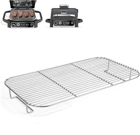 Grill Rack for Ninja Woodfire Electric BBQ Grill & Smoker, Stainless Steel Roast Rack Grill Accessories Compatible with Ninja Woodfire OG701 OG751 (1PC)