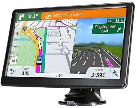 7 Inch Sat Nav UK for Car/Truck, 2025 Free Lifetime Maps, Speed & Low Bridge Warnings, 3D/2D Navigation, 8GB Storage, MP3/MP4 Player, FM Transmitter, Voice Guidance in 30 Languages (X20-2)