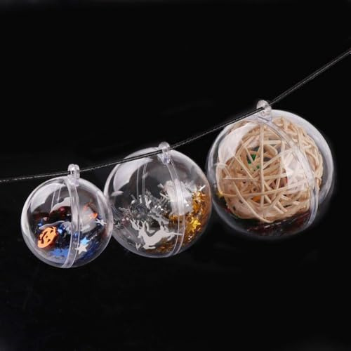 Hohle transparente Dekokugeln für individuelle Bastelarbeiten und festliche Displays in dieser Saison (14 cm)