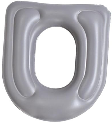 MagiDeal Cuscino gonfiabile per sedile WC, cuscino di supporto multifunzione con ventose per viaggi, uomini, donne e adulti, Grigio