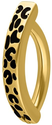 Wildcat Bauchnabelpiercing - Leopard Belly Arch Clicker - wasserfest, langlebig, hautverträglich