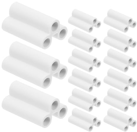 OSOLADY Weibliche LED Lampenanschlüsse 20 Stück 3 Polig mit PVC Isolierung und 21mm Kupferkern Kompatibel mit T5/T8 Röhren für Büro und Industriebeleuchtung