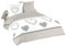Lovely CASA Housse de Couette, Coton, Gris, 240 x 220 cm