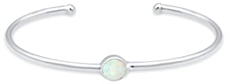 Elli Armband Armreif Bangle Synthetischer Opal Trend 925 Silber