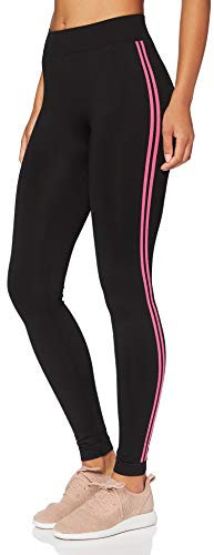 Golden Lady Leggings Play Leggings Sportivi, Donna, Multicolore (Nero/Fucsia Brillante K92A), 46 (Taglia Produttore:L)