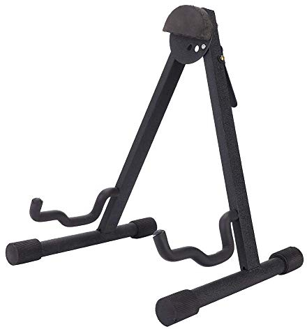 Flyinghedwig Ständer für Kontrabass/Wechselrahmen, verstellbar, zusammenklappbar, rutschfest, für Violoncello, Metall, Schwarz