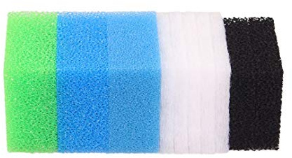 INGVIEE Set of Compatible Filter Sponge for Juwel Compact/Bioflow 3.0 / M (1 x Blue Fine, 1 x Blue Coarse, 1 x Green Nitrate, 2 x Black Carbon, 5 x Poly pads)