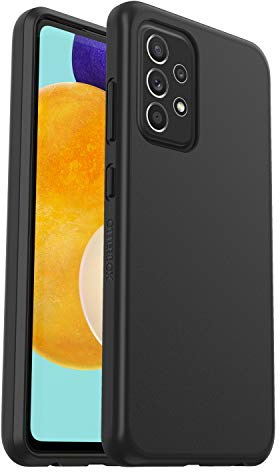 OtterBox für Samsung Galaxy A52/A52 5G/A52s 5G, Schlanke, sturzgeschützte Schutzhülle, Sleek Case, Schwarz - Keine Einzelhandelsverpackung