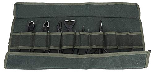 6 Stücke Bonsai Tool Kit, Garten Bonsai Aufbewahrungspaket Bag, Gartenwerkzeug mit Tasche (Knospenschneider + Wurzelschneider + Astschneider + Drahtziehzange + Diagonalschneider + Kugelschneider)
