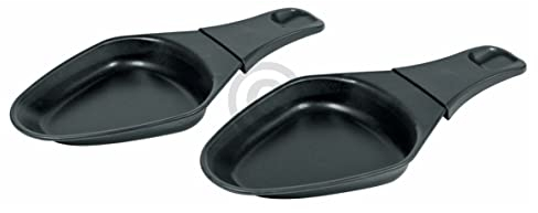 Lot de 2 poêlons ovales antiadhésifs pour raclette et grill Tefal XA400102